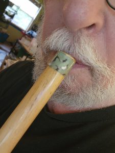 Overtone flute with c Indonesian style cap ring